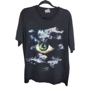 Vintage 90s X Files Eye Stanley Desantis TV Show Cloud T-Shirt Size Large